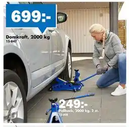 Biltema Domkraft, 2000 kg, SEK 699 erbjuda