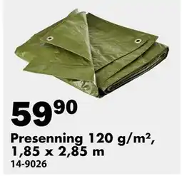 Biltema Presenning 120 g/m², 1,85 x 2,85 m, SEK 59.9 erbjuda