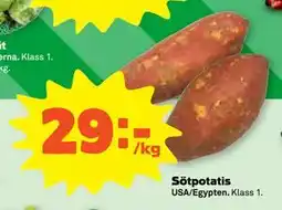 Stora Coop Sötpotatis, SEK 29 erbjuda