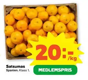 Stora Coop Satsumas, Medlemspris erbjuda