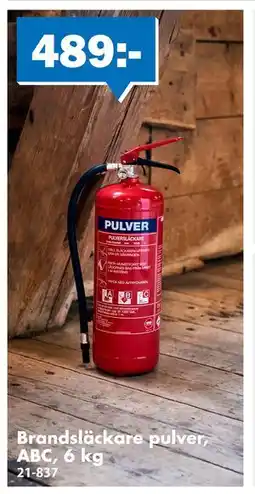 Biltema Brandsläckare pulver, ABC, 6 kg, SEK 489 erbjuda