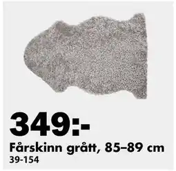 Biltema Fårskinn grått, 85–89 cm, SEK 349 erbjuda