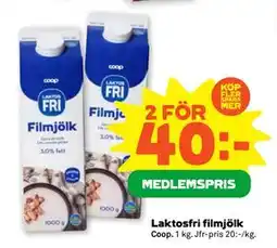 Stora Coop Laktosfri filmjölk, Medlemspris erbjuda