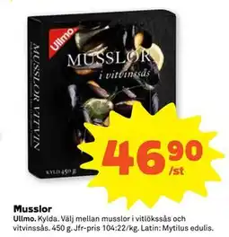 Stora Coop Musslor, SEK 46.9 erbjuda
