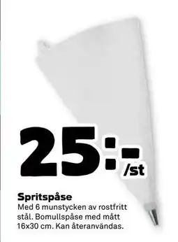 Stora Coop Spritspåse, SEK 25 erbjuda