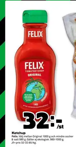 Stora Coop Ketchup, SEK 32 erbjuda