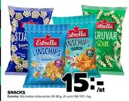 Coop SNACKS, SEK 15 erbjuda