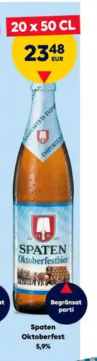 Border Shop Spaten Oktoberfest 5,9%, EUR 23.48 erbjuda