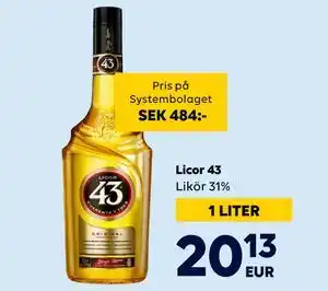 Border Shop Licor 43, EUR 20.13 erbjuda
