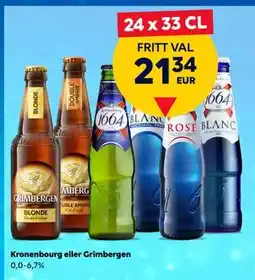 Border Shop Kronenbourg eller Grimbergen, EUR 21.34 erbjuda