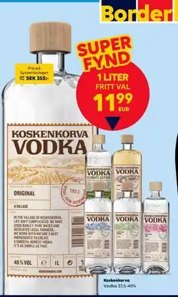 Border Shop Koskenkorva, EUR 11.99 erbjuda