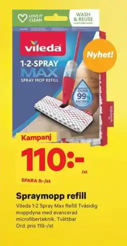 City Gross Spraymopp refill erbjuda