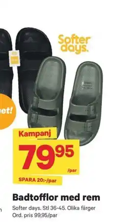 City Gross Badtofflor med rem erbjuda