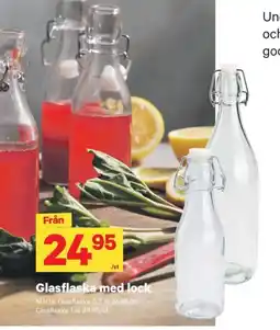 City Gross Glasflaska med lock erbjuda