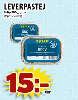 Matvärlden Tensta Leverpastej Tulip , grov erbjuda