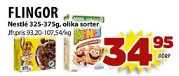 Matvärlden Tensta Flingor nestlé olika sorter erbjuda