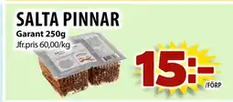 Matvärlden Tensta Salta pinnar Garant erbjuda