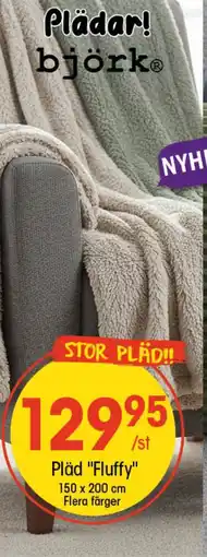 EKO Pläd "Fluffy" Flera färger erbjuda