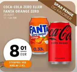 Scandinavian Park Coca-cola zero eller fanta orange zero STYKPRIS VED erbjuda