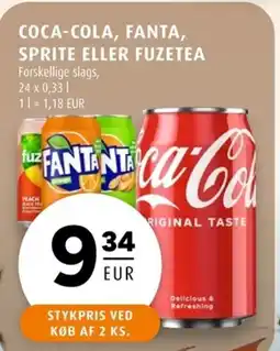 Scandinavian Park Coca-cola, fanta, sprite eller fuzetea erbjuda