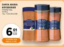 Scandinavian Park Santa maria krydderier,forskellige slags erbjuda