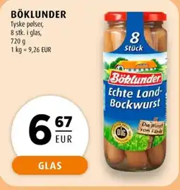 Scandinavian Park Böklunder Tyske pølser erbjuda