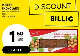 Scandinavian Park Mælke- chokolade med hele hasselnødder, erbjuda