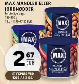 Scandinavian Park Max mandler eller jordnødder erbjuda