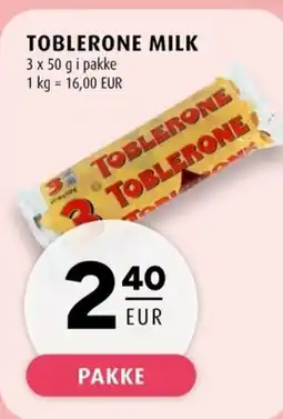Scandinavian Park Toblerone milk erbjuda
