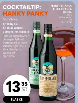 Scandinavian Park Fernet-branca eller branca menta erbjuda
