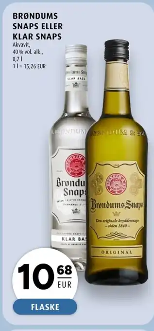 Scandinavian Park Brøndums snaps eller klar snaps erbjuda