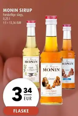 Scandinavian Park Monin sirup forskellige slags erbjuda