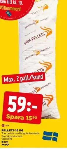 Jem&Fix Vida Pellets 16 erbjuda