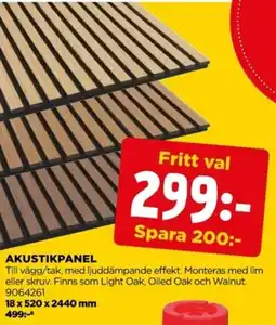 Jem&Fix Akustikpanel erbjuda