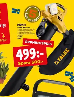 Jem&Fix Falke lövblås/- 2 x 18 v erbjuda