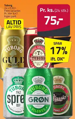 Fleggaard Tuborg erbjuda