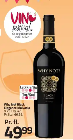Fleggaard Why Not Black Elegance Malvasia erbjuda