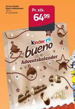 Fleggaard Ferrero Kinder Bueno Julekalender erbjuda
