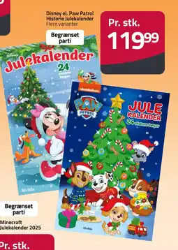 Fleggaard Disney el. Paw Patrol Historie Julekalender Flere varianter. erbjuda