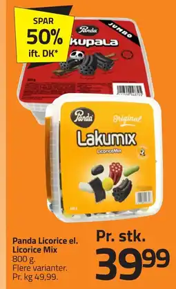 Fleggaard Panda Licorice el. Licorice Mix erbjuda
