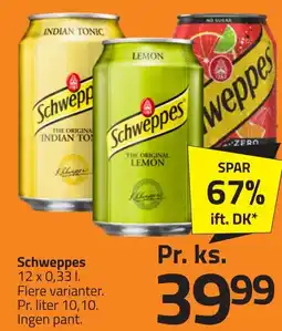 Fleggaard Schweppes erbjuda