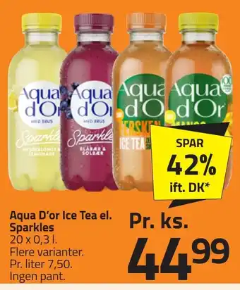 Fleggaard Aqua D'or Ice Tea el. Sparkles erbjuda