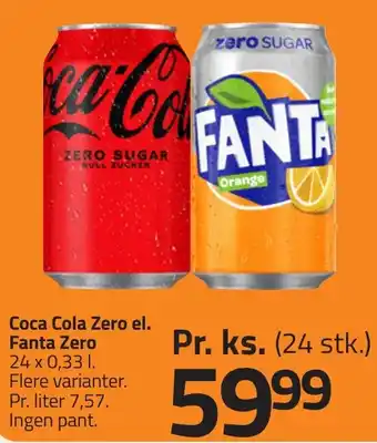 Fleggaard Coca Cola Zero el. Fanta Zero erbjuda