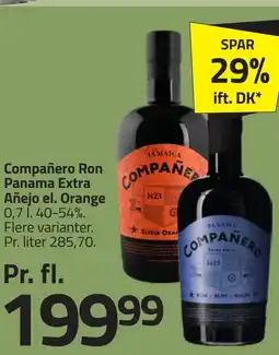 Fleggaard Compañero Ron Panama Extra Añejo el. Orange erbjuda