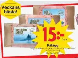 Matöppet Pålägg, SEK 15 erbjuda
