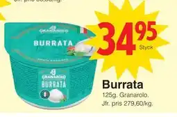 Matöppet Burrata, SEK 34.95 erbjuda