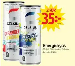 Matöppet Energidryck, SEK 35 erbjuda