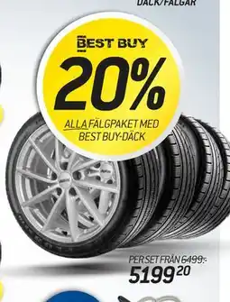 thansen 20% ALLA FÄLGPAKET MED BEST BUY-DÄCK erbjuda