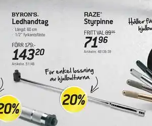 thansen Ledhandtag, SEK 143.2 erbjuda