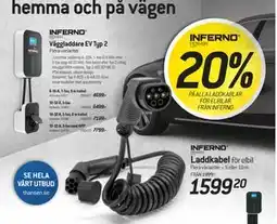 thansen 20% PÅ ALLA LADDKABLAR FÖR ELBILAR FRÅN INFERNO erbjuda